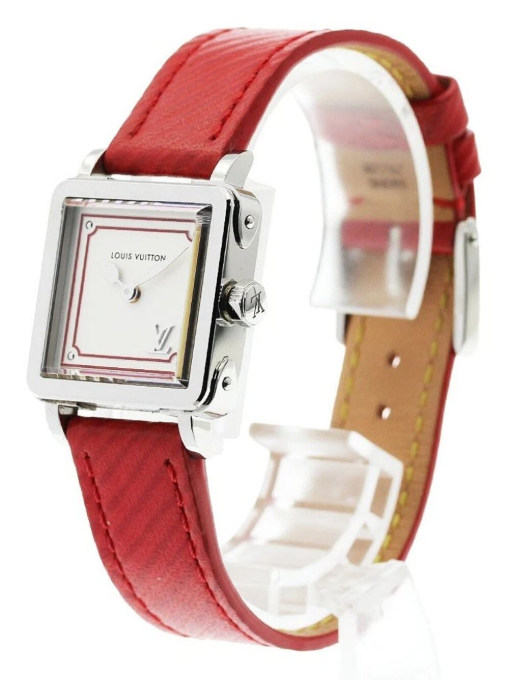 LOUIS VUITTON Amplee PM Q32M0A Silver Dial Quartz Ladies Watch_957081